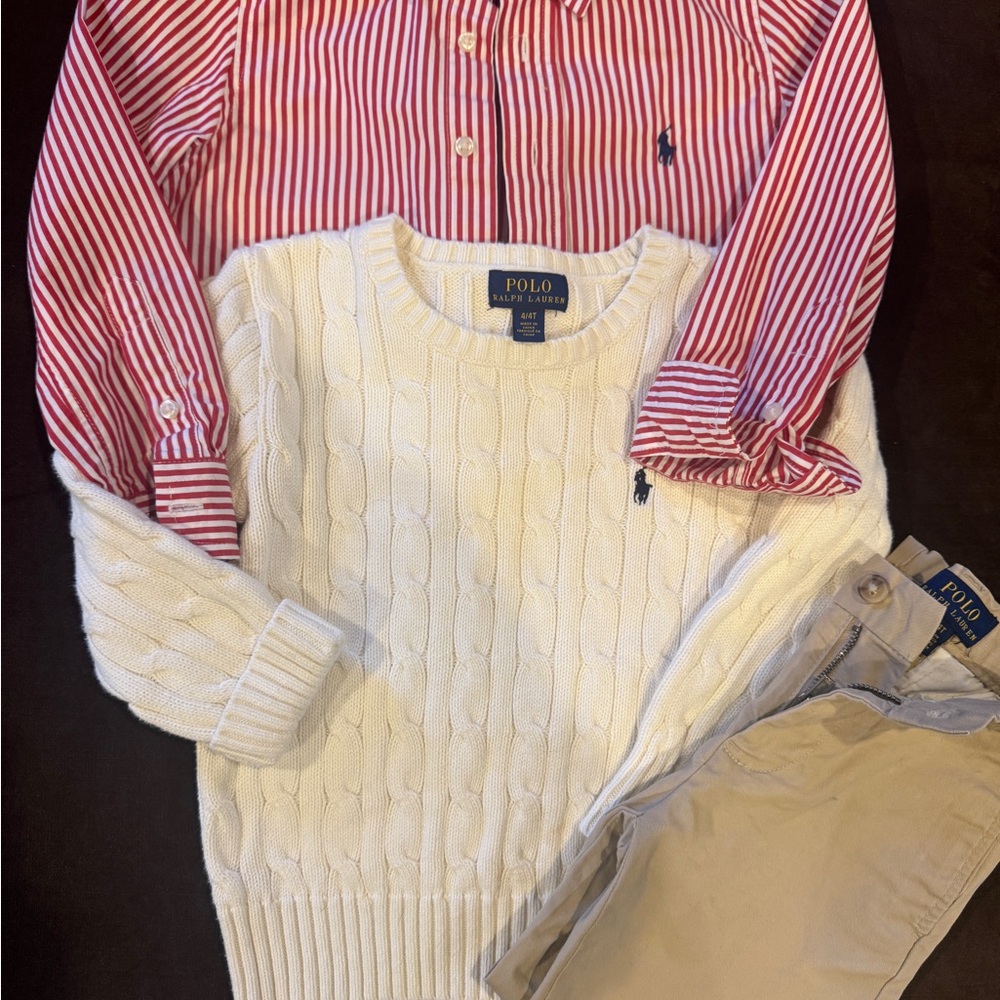 👔💙👖Polo Ralph Lauren Outfit Bundle. Size 4T listing includes 3 items 💙👖👔